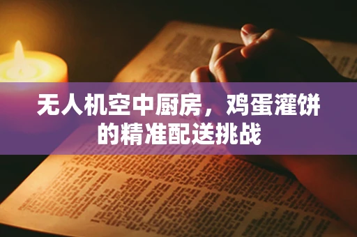 无人机空中厨房，鸡蛋灌饼的精准配送挑战