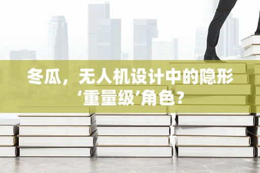 冬瓜，无人机设计中的隐形‘重量级’角色？