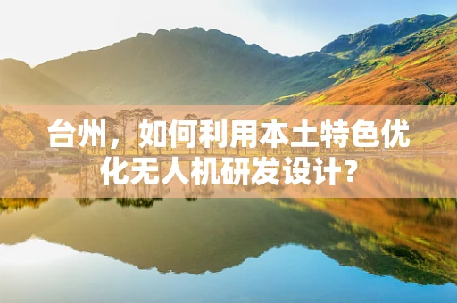 台州，如何利用本土特色优化无人机研发设计？