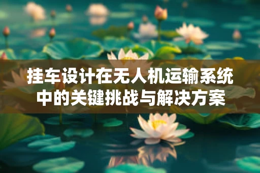 挂车设计在无人机运输系统中的关键挑战与解决方案