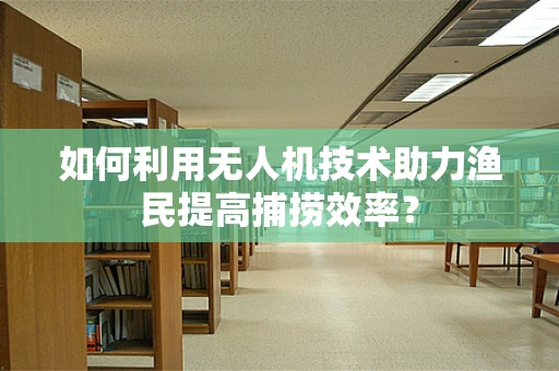 如何利用无人机技术助力渔民提高捕捞效率？