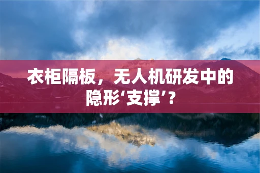 衣柜隔板，无人机研发中的隐形‘支撑’？
