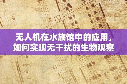 无人机在水族馆中的应用，如何实现无干扰的生物观察与保护？