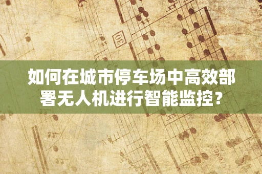 如何在城市停车场中高效部署无人机进行智能监控？