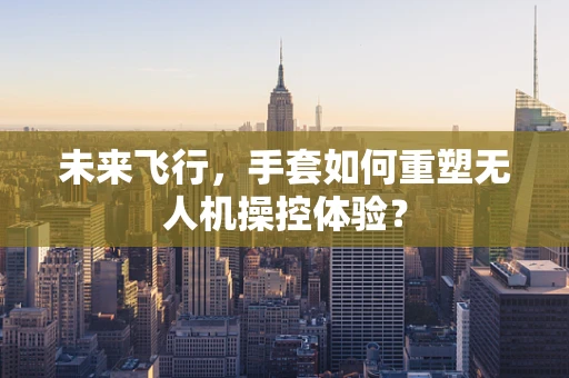 未来飞行，手套如何重塑无人机操控体验？