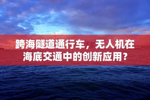 跨海隧道通行车，无人机在海底交通中的创新应用？