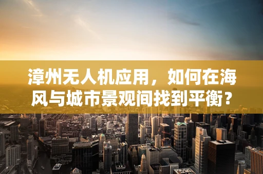 漳州无人机应用，如何在海风与城市景观间找到平衡？