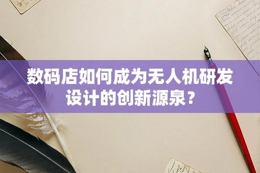 数码店如何成为无人机研发设计的创新源泉？