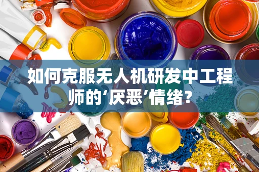 如何克服无人机研发中工程师的‘厌恶’情绪？