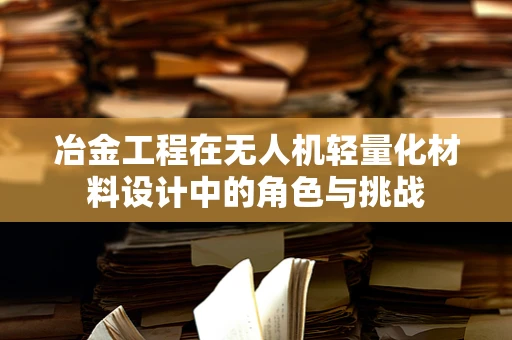 冶金工程在无人机轻量化材料设计中的角色与挑战