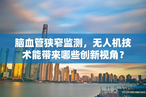 脑血管狭窄监测，无人机技术能带来哪些创新视角？