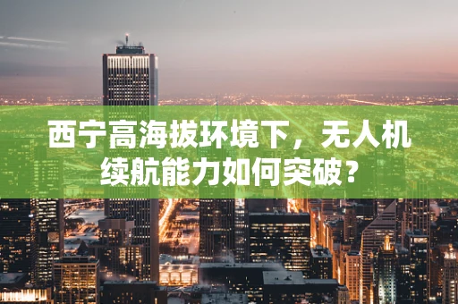 西宁高海拔环境下，无人机续航能力如何突破？