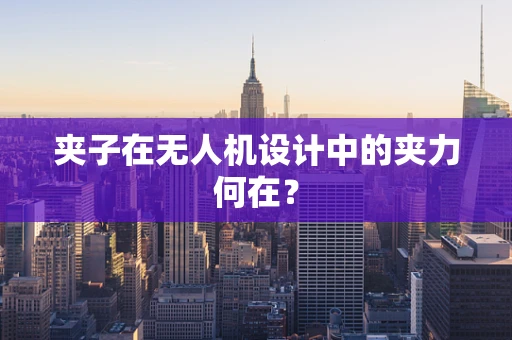 夹子在无人机设计中的夹力何在？