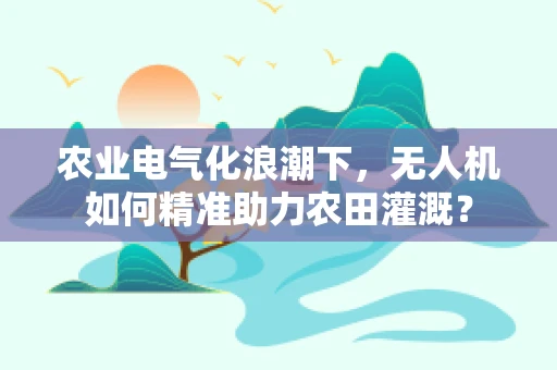 农业电气化浪潮下，无人机如何精准助力农田灌溉？