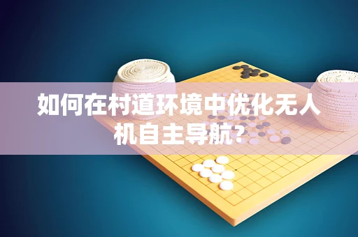 如何在村道环境中优化无人机自主导航？