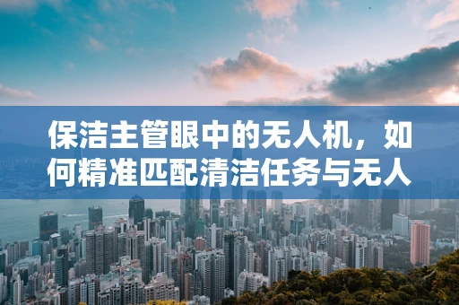 保洁主管眼中的无人机，如何精准匹配清洁任务与无人机性能？