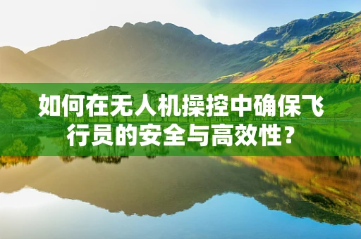 如何在无人机操控中确保飞行员的安全与高效性？