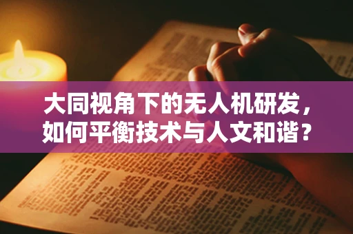 大同视角下的无人机研发，如何平衡技术与人文和谐？