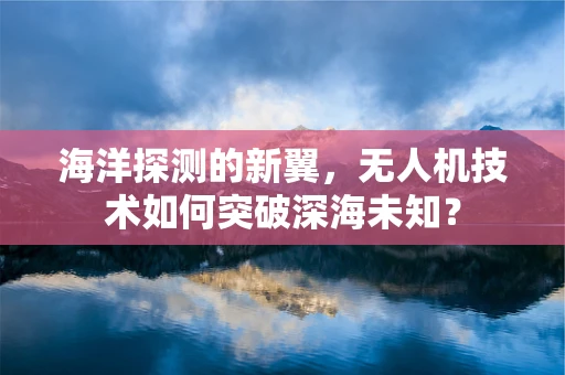海洋探测的新翼，无人机技术如何突破深海未知？
