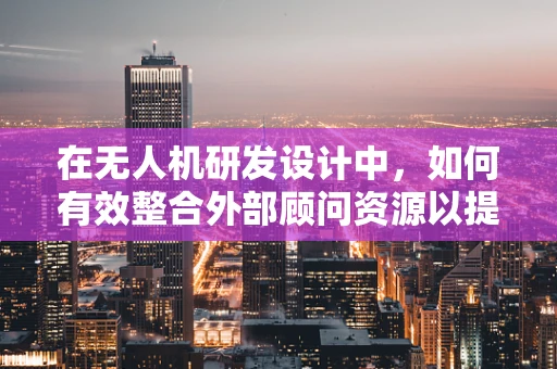 在无人机研发设计中，如何有效整合外部顾问资源以提升项目成功率？