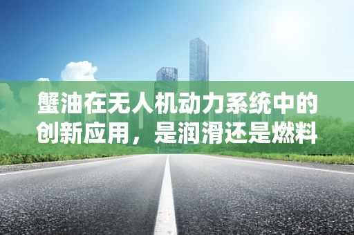 蟹油在无人机动力系统中的创新应用，是润滑还是燃料新选择？