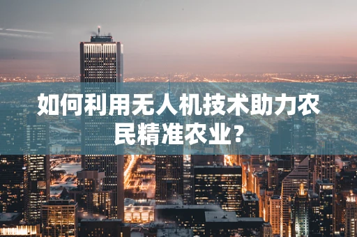 如何利用无人机技术助力农民精准农业？
