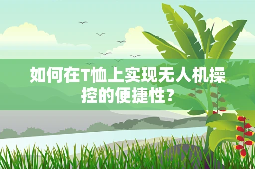 如何在T恤上实现无人机操控的便捷性？