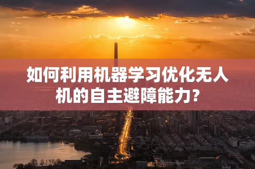如何利用机器学习优化无人机的自主避障能力？