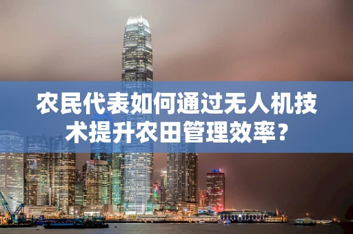农民代表如何通过无人机技术提升农田管理效率？