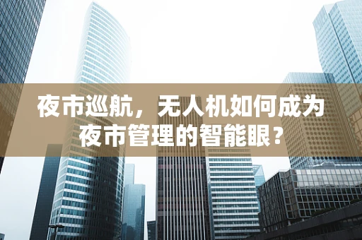 夜市巡航，无人机如何成为夜市管理的智能眼？