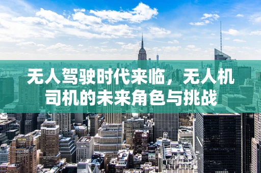 无人驾驶时代来临，无人机司机的未来角色与挑战