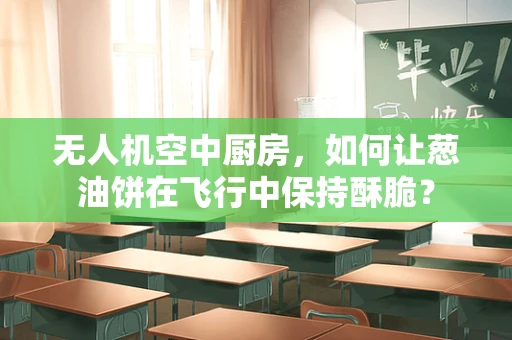 无人机空中厨房，如何让葱油饼在飞行中保持酥脆？