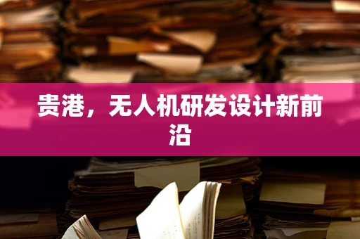 贵港，无人机研发设计新前沿