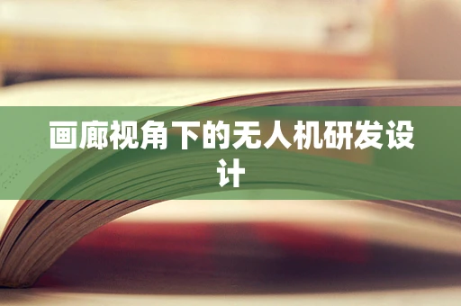画廊视角下的无人机研发设计