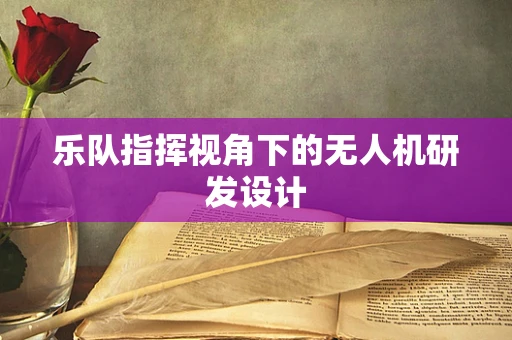 乐队指挥视角下的无人机研发设计
