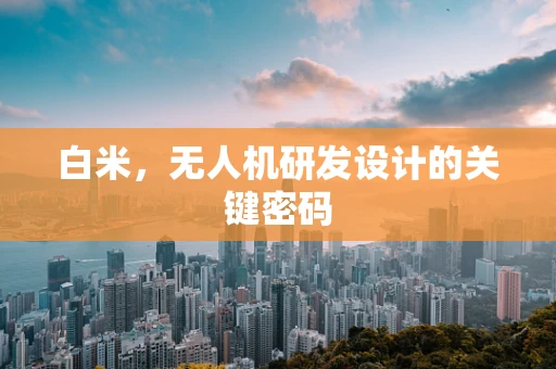 白米，无人机研发设计的关键密码