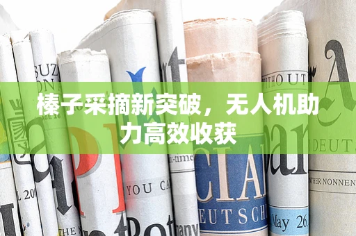 榛子采摘新突破，无人机助力高效收获