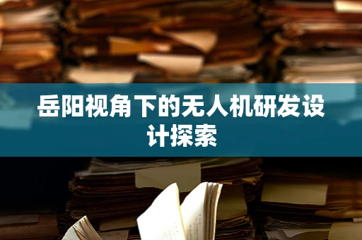 岳阳视角下的无人机研发设计探索