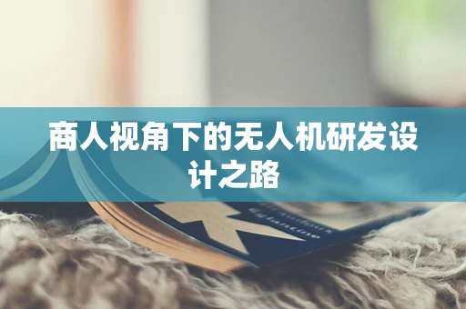 商人视角下的无人机研发设计之路