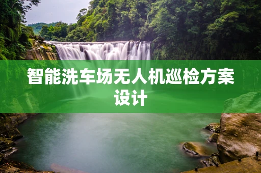 智能洗车场无人机巡检方案设计