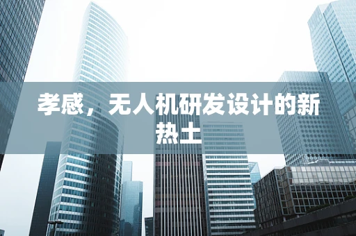 孝感，无人机研发设计的新热土