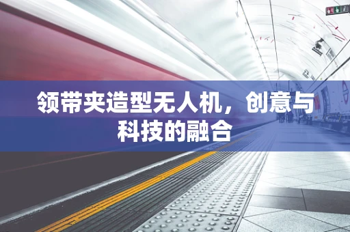 领带夹造型无人机，创意与科技的融合