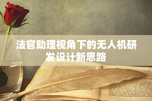 法官助理视角下的无人机研发设计新思路