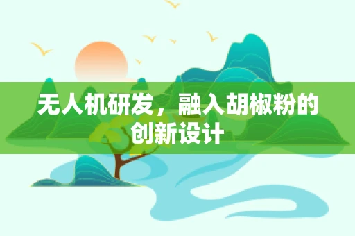 无人机研发，融入胡椒粉的创新设计