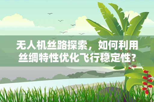 无人机丝路探索，如何利用丝绸特性优化飞行稳定性？