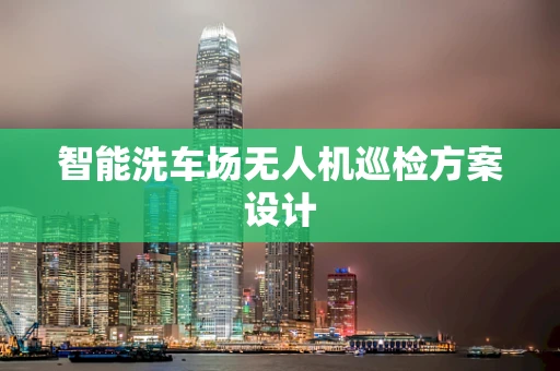 智能洗车场无人机巡检方案设计