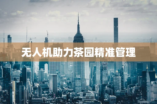 无人机助力茶园精准管理