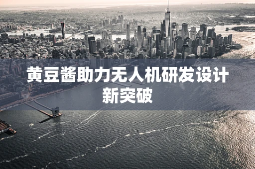 黄豆酱助力无人机研发设计新突破
