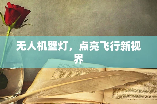 无人机壁灯，点亮飞行新视界