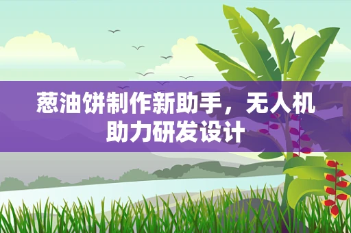 葱油饼制作新助手，无人机助力研发设计